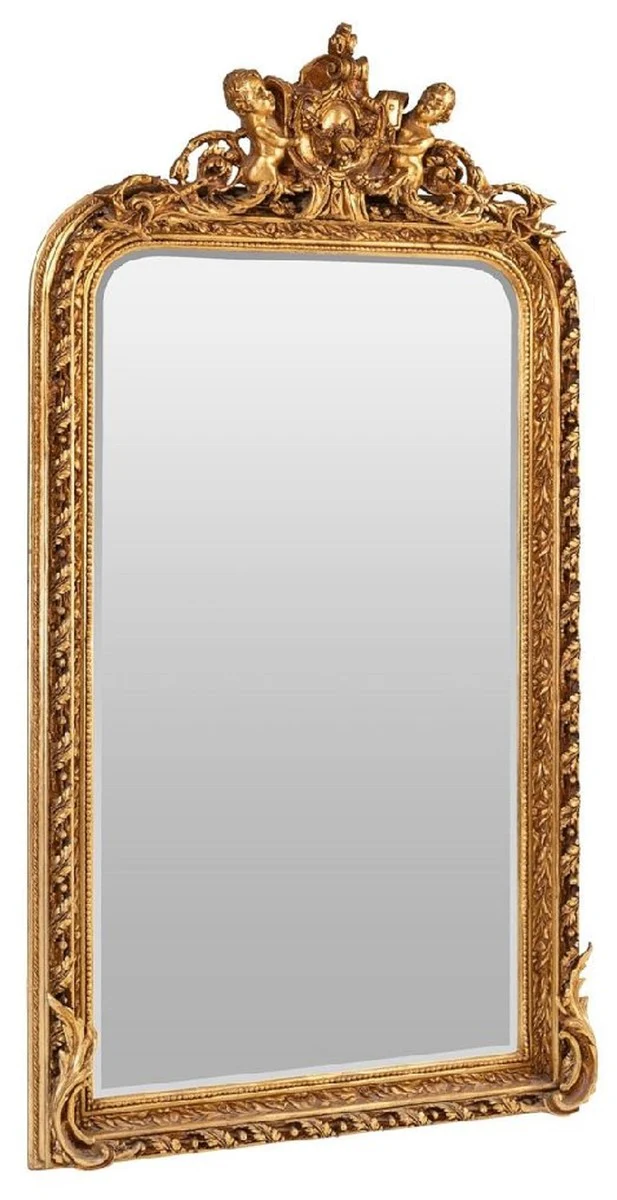 Baroque mirror gold - Baroque style mirror with elegant decorations - Handmade baroque style wall mirror - Baroque wardrobe mirror - Baroque furniture - Baroque style furniture