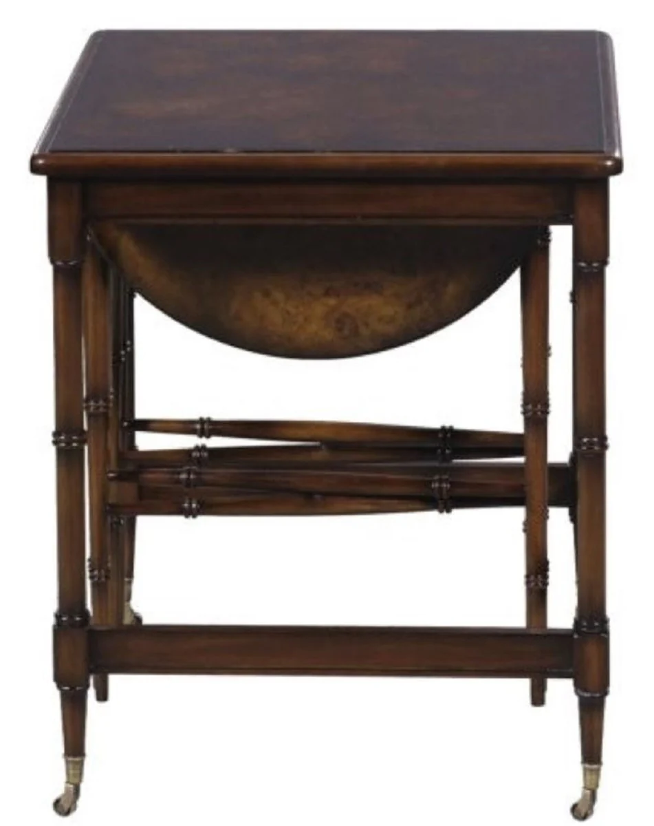 Luxury side table set brown / dark brown 48 x 48 x H. 59 cm - Hotel Furniture