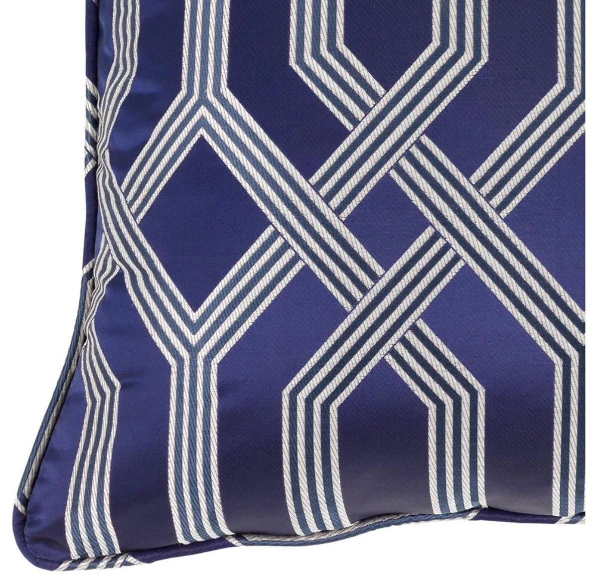 Luxury cushion blue with pattern 60 x 60 cm - luxury accessories