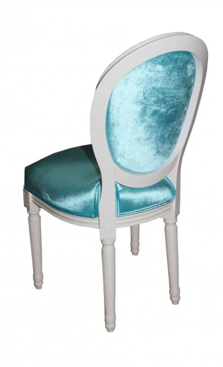 Baroque dining room chair turquoise - designer chair - luxury quality