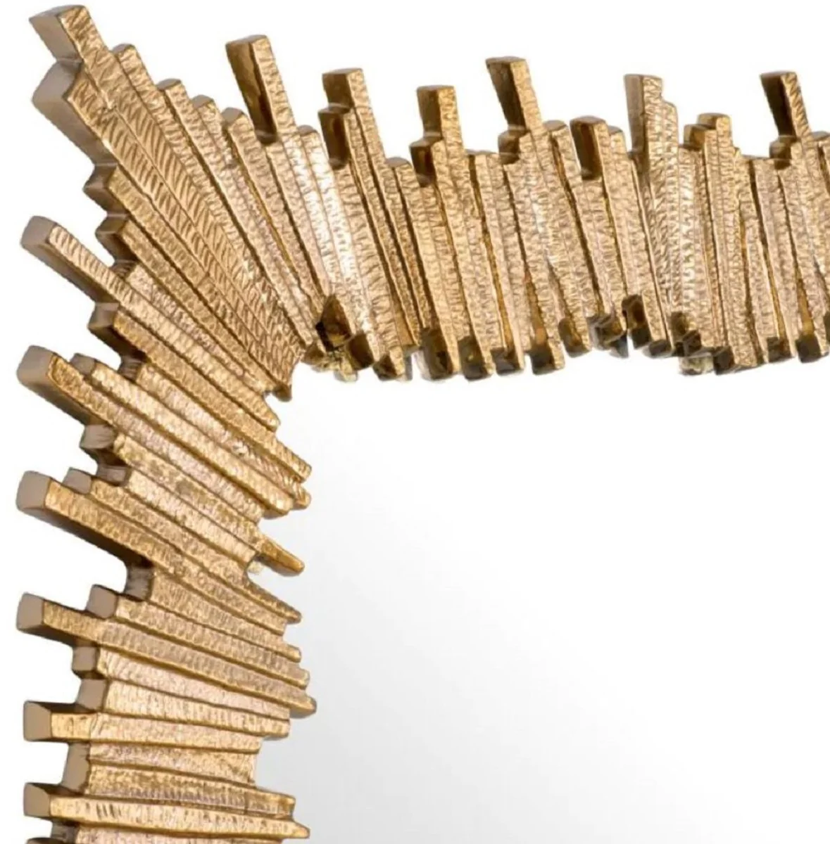 Luxury aluminum mirror gold H. 140 cm