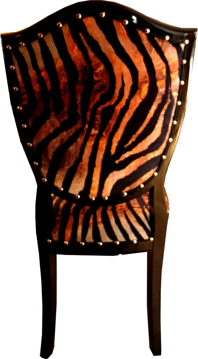 Art Deco Luxury Dining Chair Leopard / Black - Luxury Hotel Furniture