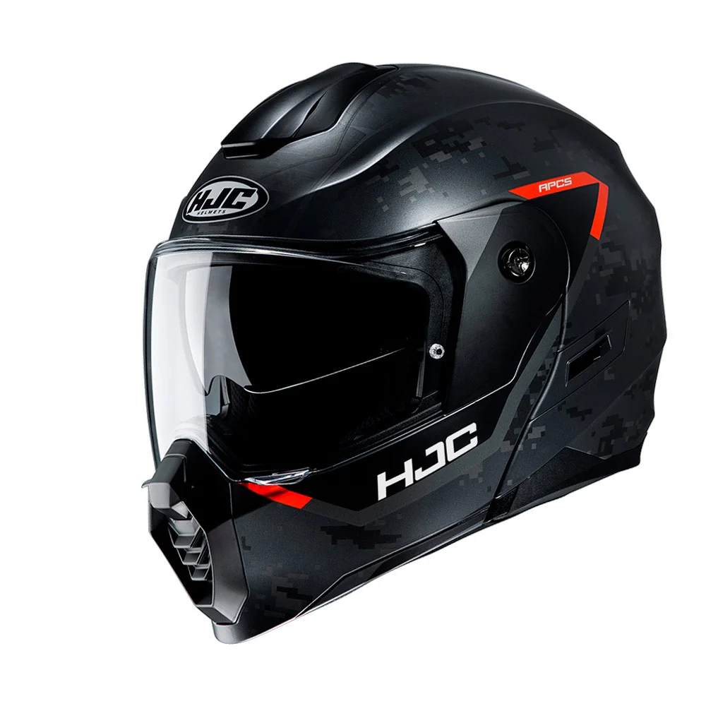 CASCO TRAIL MODULAR HJC C80 BULT NEGRO / NARANJA