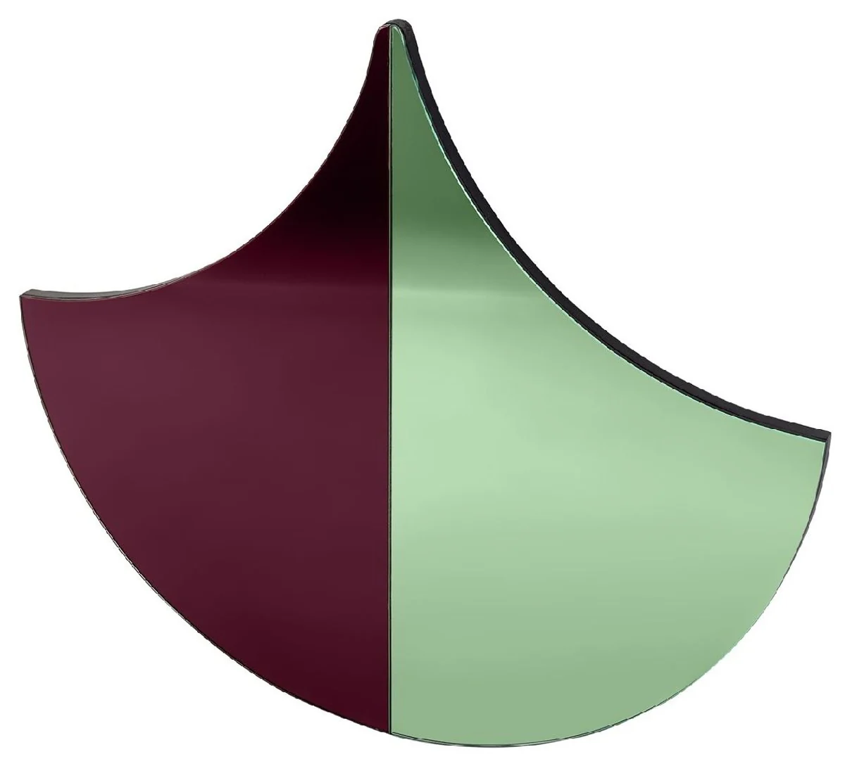 Designer wall mirror purple / green 70 x 3 x H. 62 cm - wardrobe mirror - living room mirror - luxury quality - designer furniture