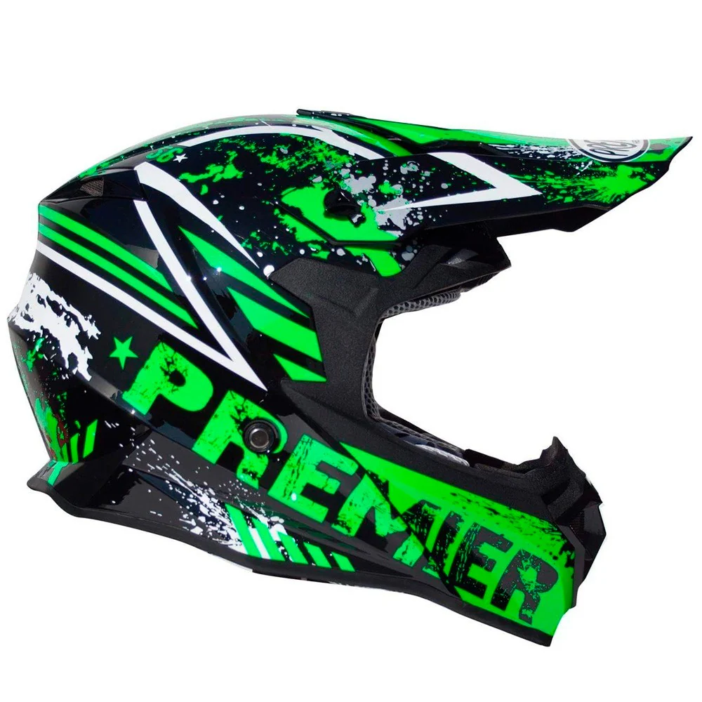 PREMIER EXIGE ZX7 CROSS / ENDURO HELMET BLACK / GREEN
