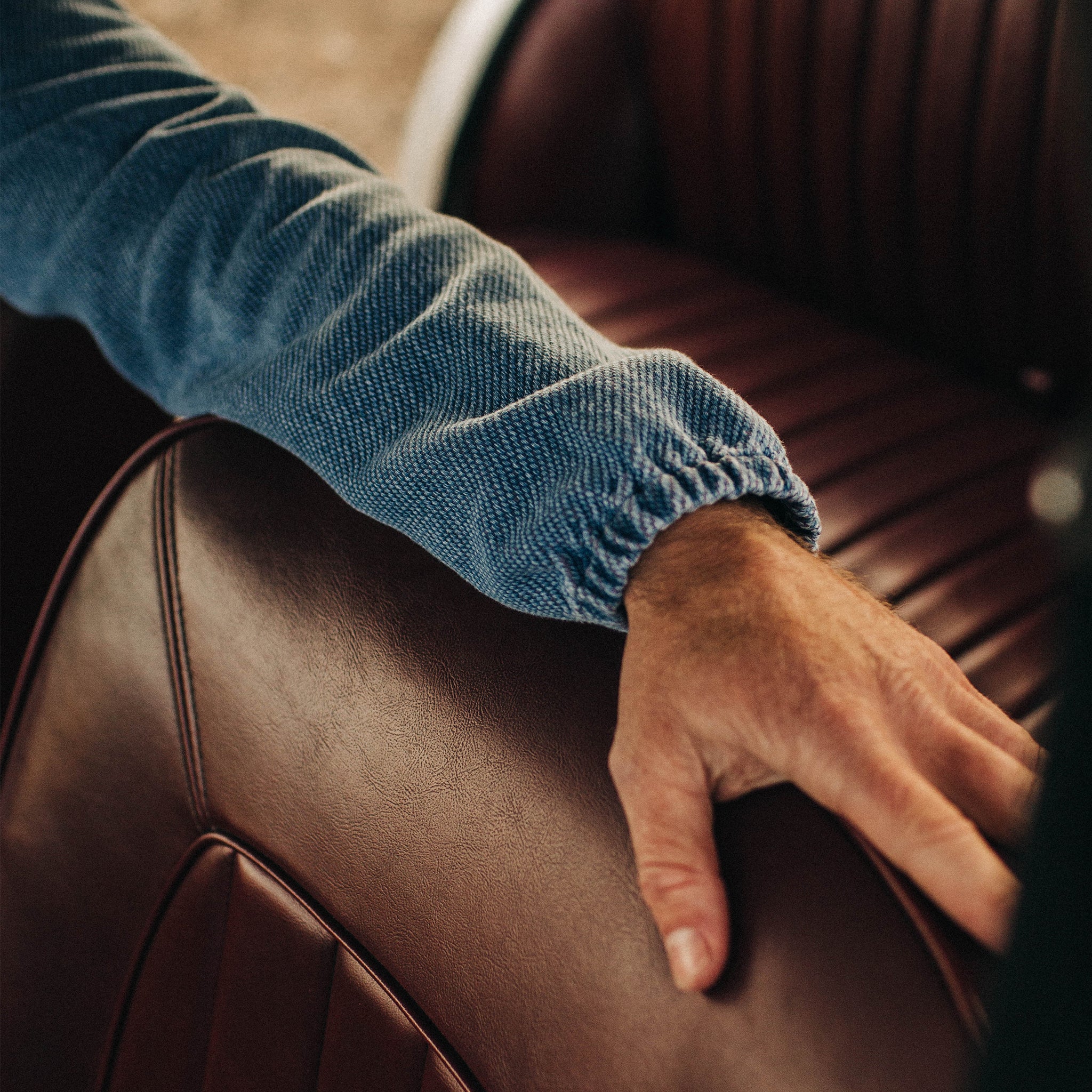 The Riptide Jacket in Washed Indigo Twill