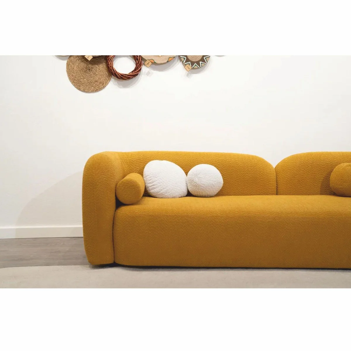 Luxury living room & hotel sofa ocher 240 cm - luxury furniture