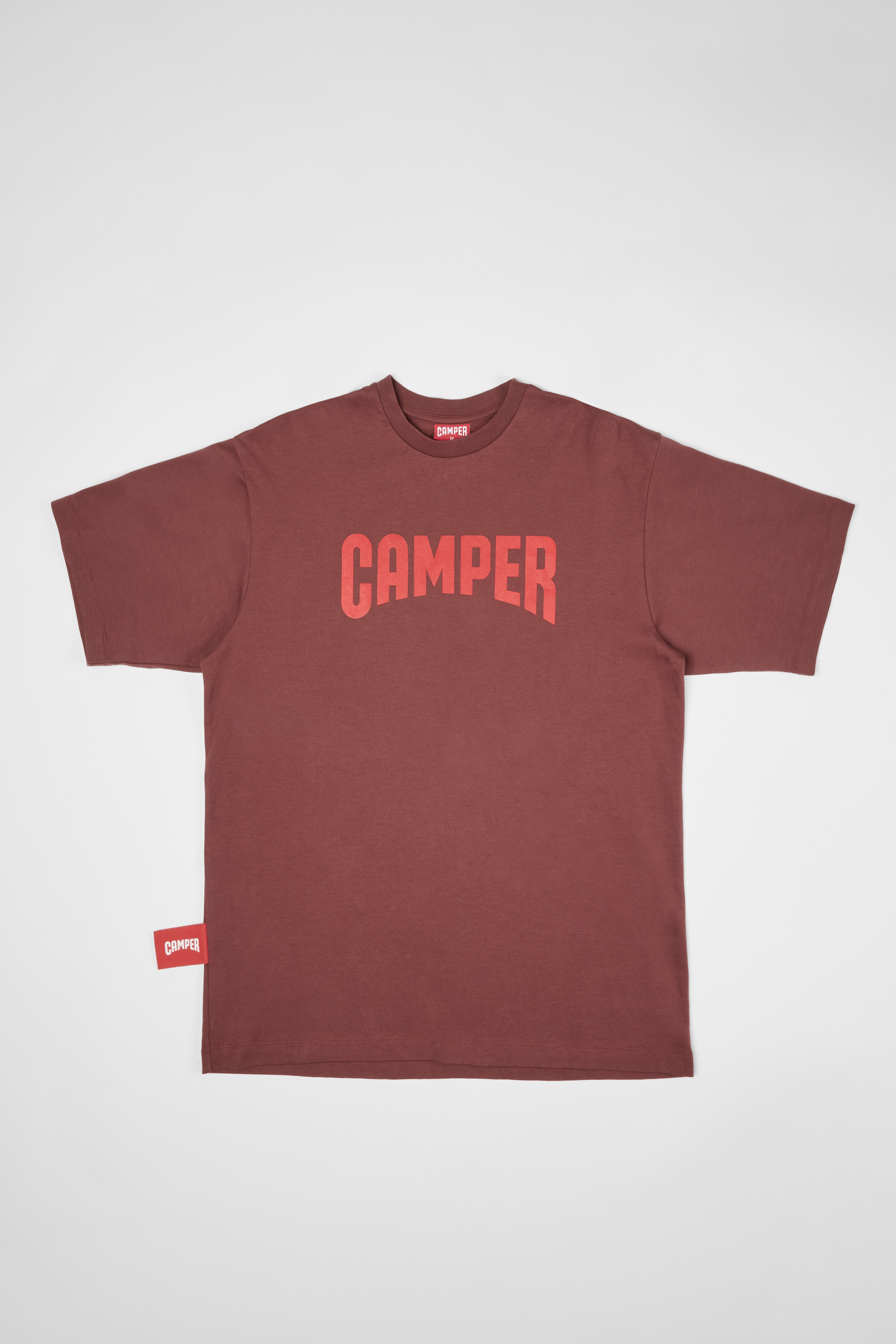 T-Shirt - Burgund T-Shirt mit Camper Logo