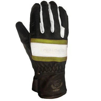 RACER SCHOOL WP GLOVES BLACK / WHITE / GREEN