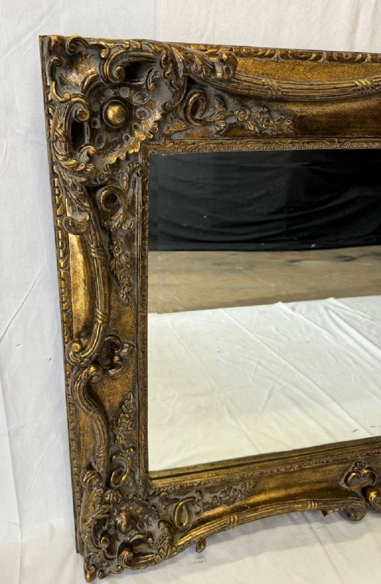 Baroque mirror antique gold 120 cm - Baroque furniture