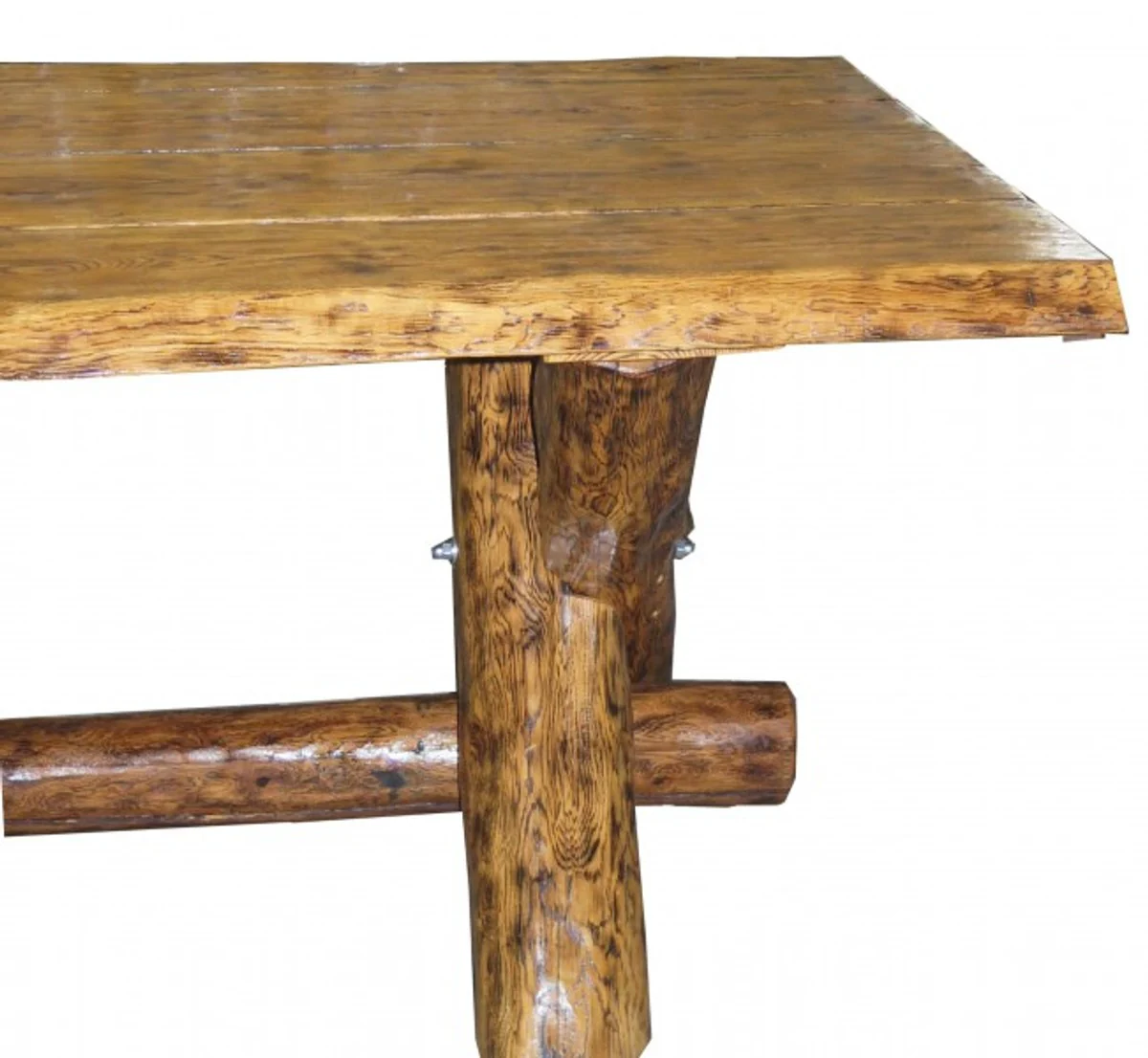 Solid wood dining table oak approx. 200 x 105 cm - guest house table dining table knight table - restaurant furniture - heavy version