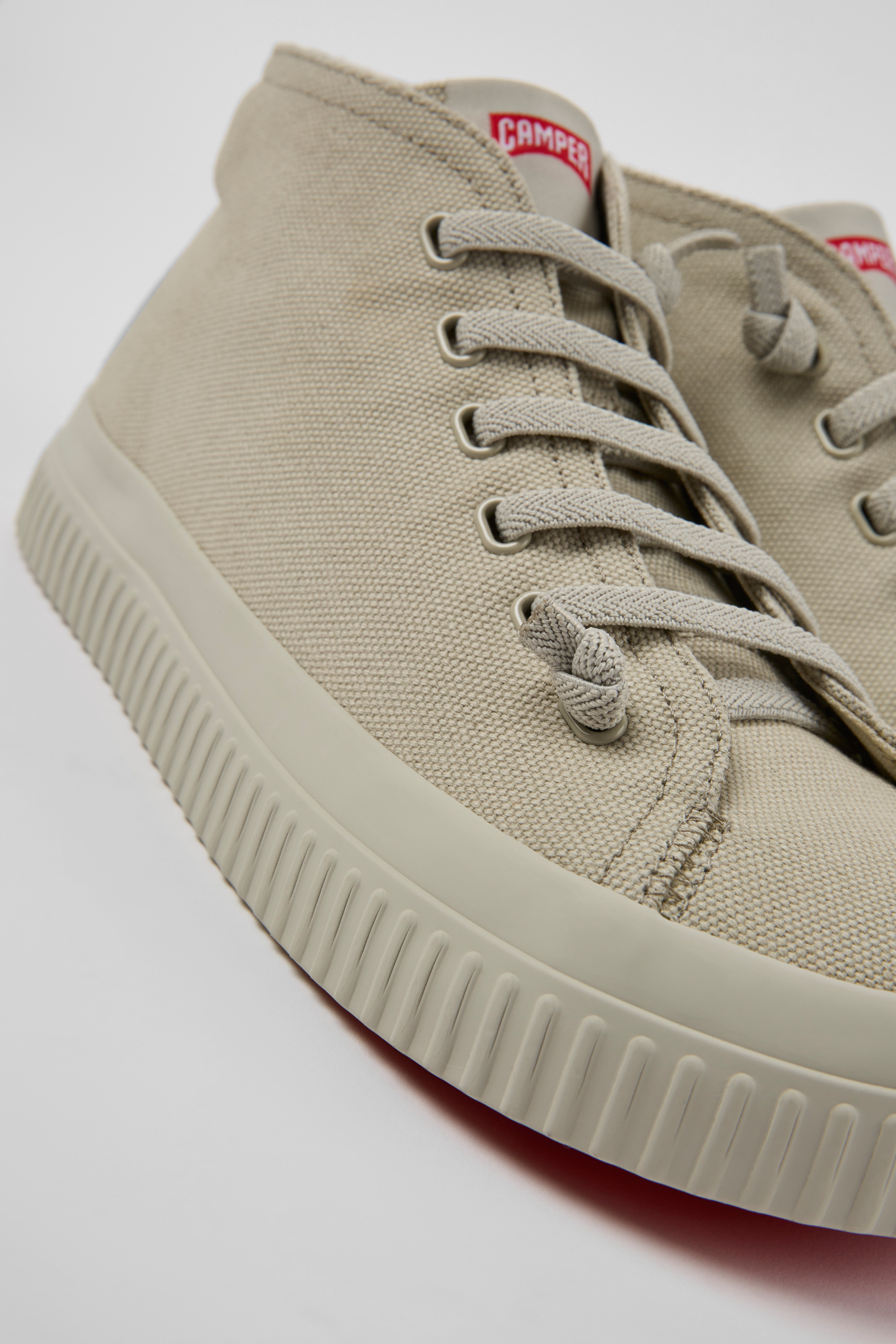 Peu Roda - Gray recycled cotton sneakers for men