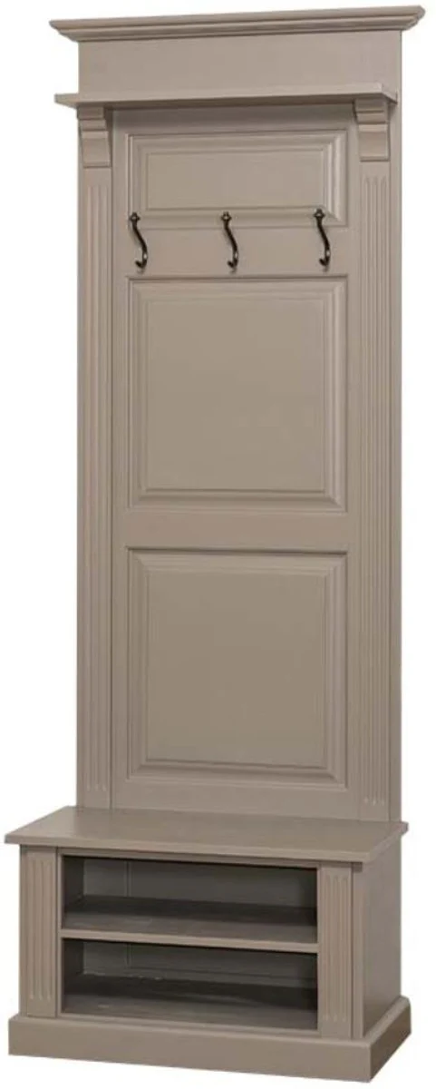 Country house style wardrobe olive gray 79 x 41 x H. 210 cm - country house style wardrobe