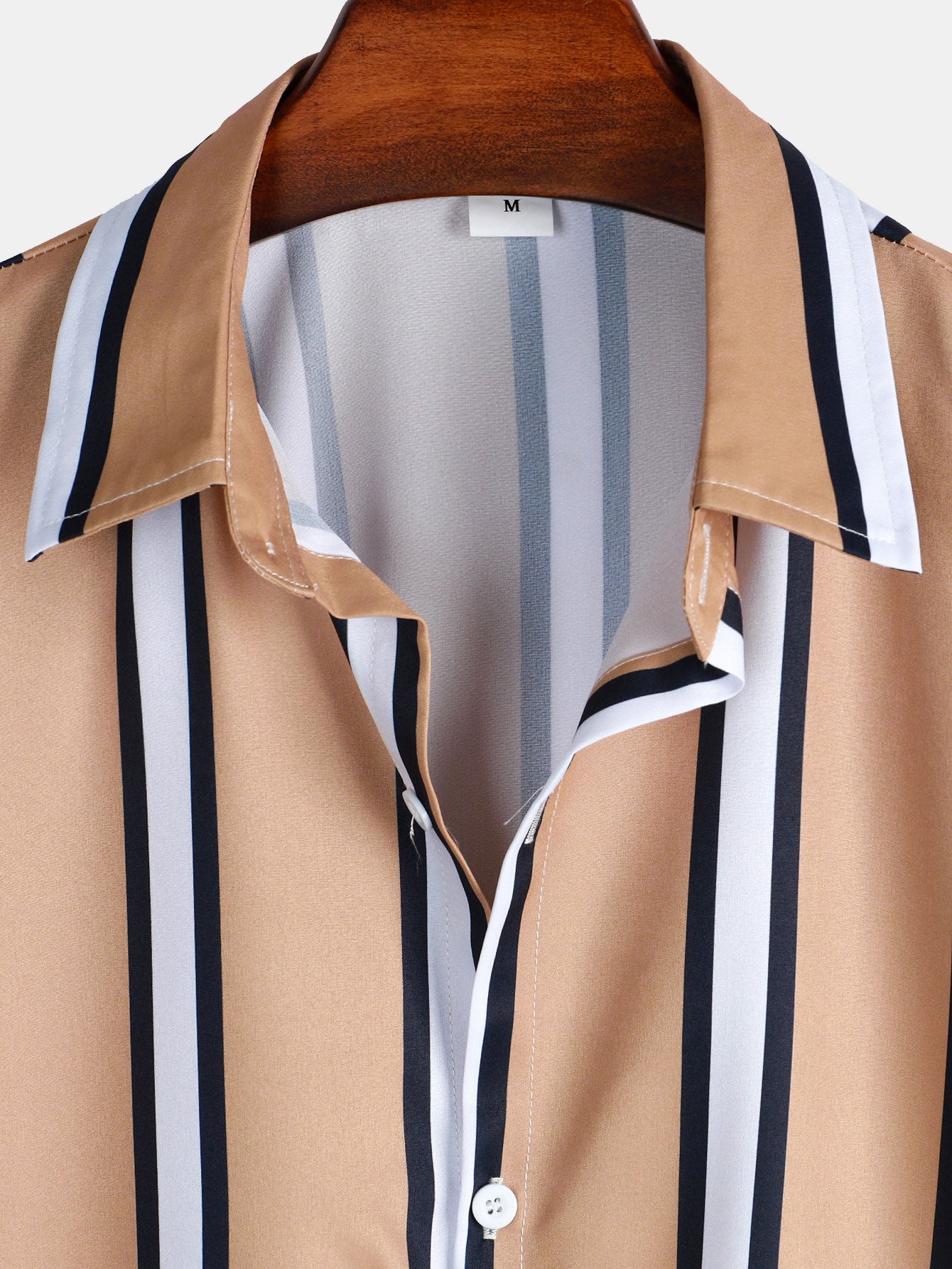 Striped Print Button Up Shirt