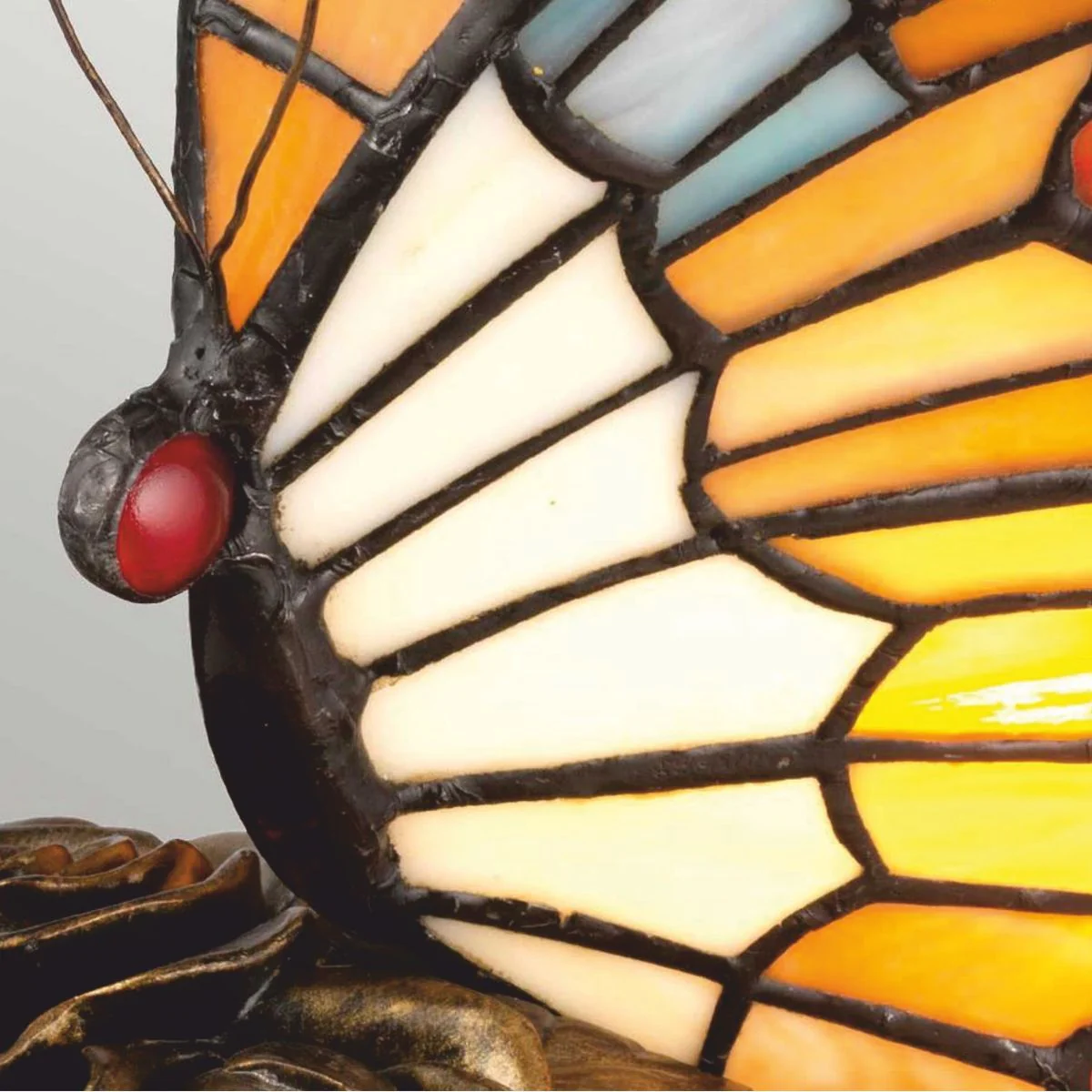 Luxury Tiffany LED table lamp butterfly colorful / bronze - Tiffany decorative lights