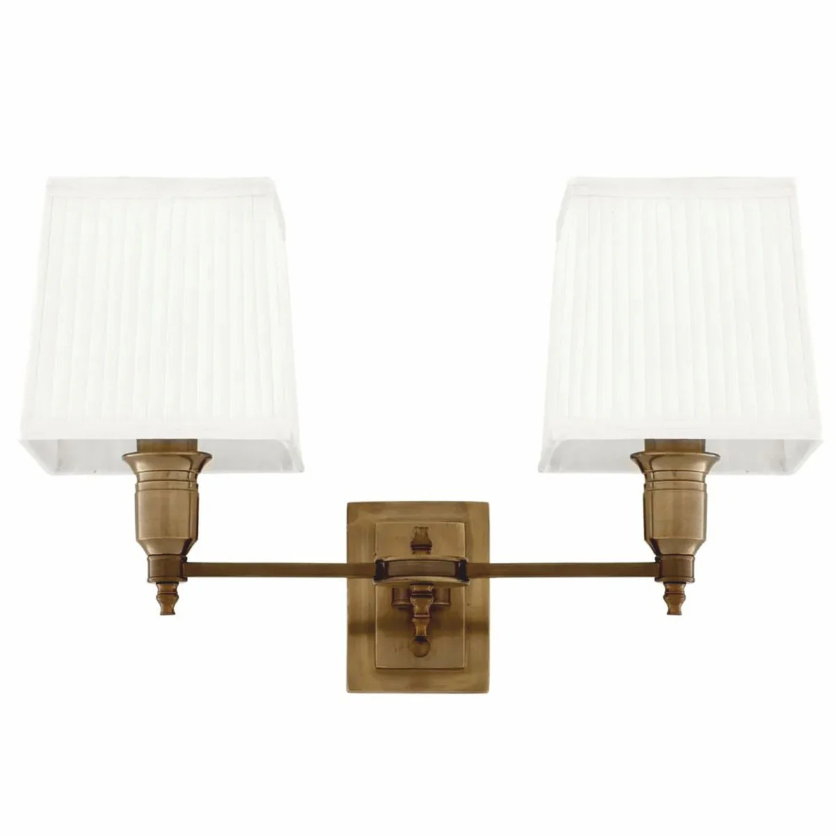 Luxury double wall light antique brass / white 40 cm - Luxury Lights