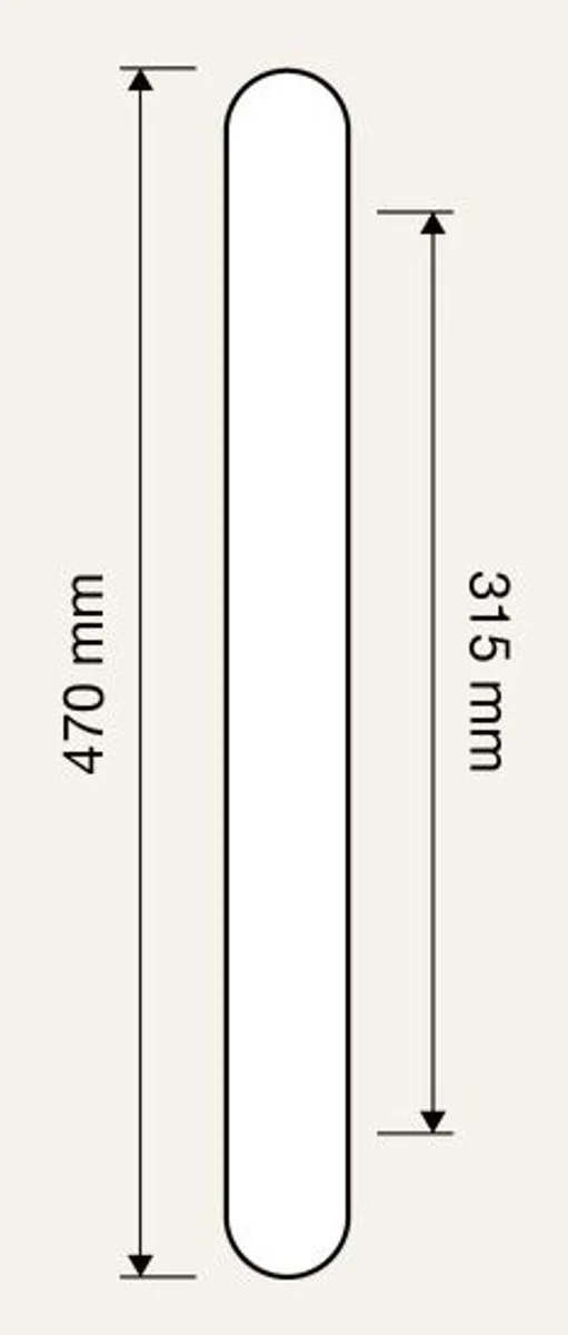 Baroque Brass Door Handle Set French Gold 47 cm - Baroque Furniture