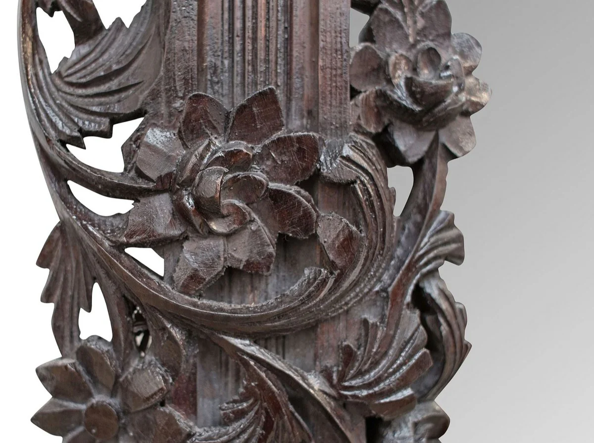 Baroque mirror / wall mirror dark brown 122 x H. 224 cm - Baroque style furniture