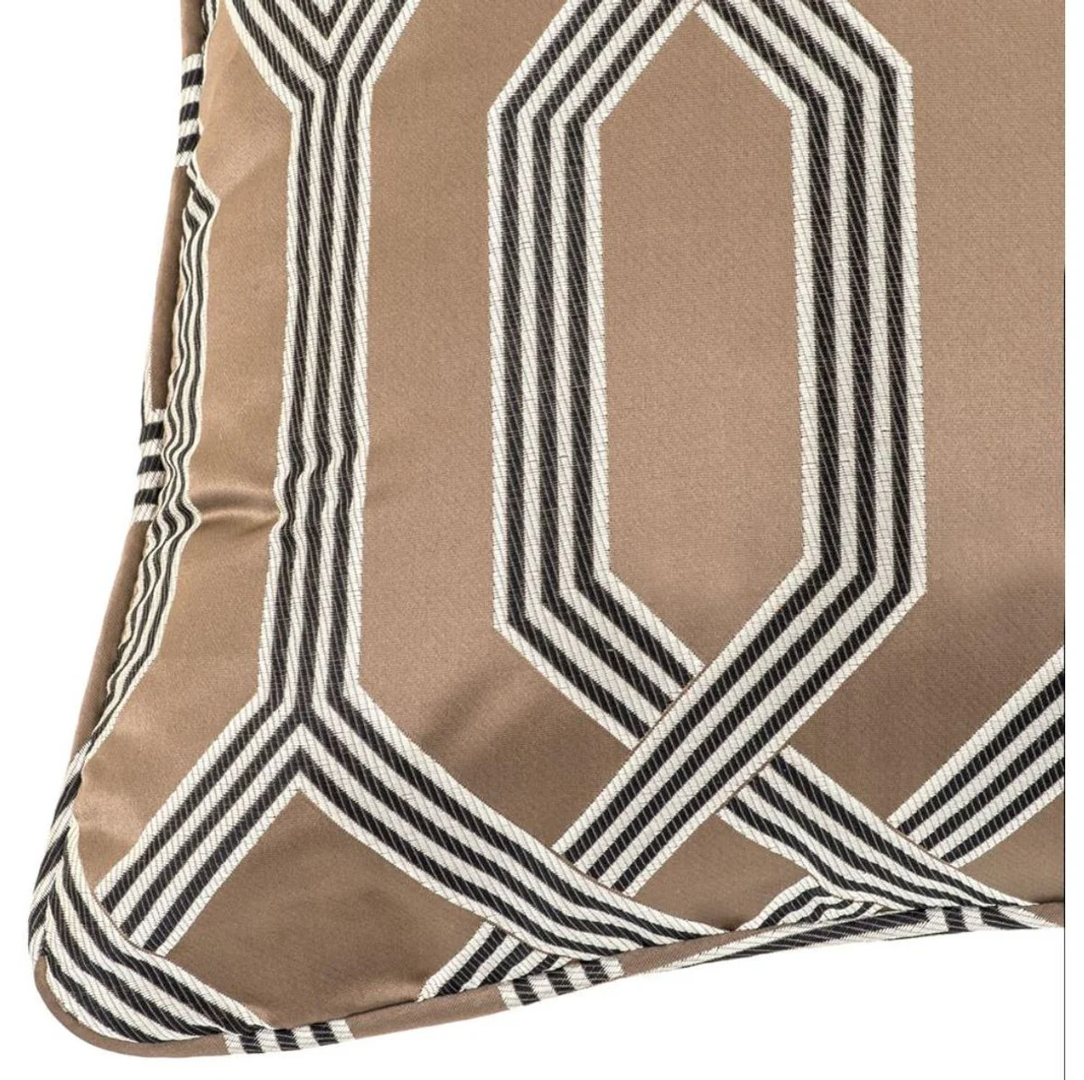 Designer cushion brown 60 x 60 cm - luxury living room accessories