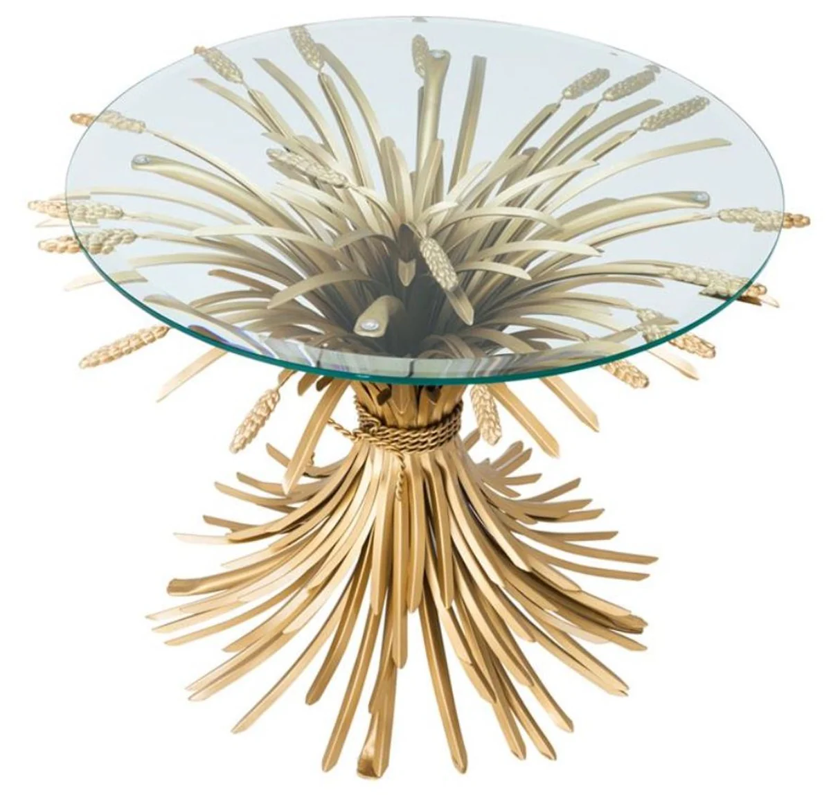 Luxury side table antique gold Ø 80 x H. 55 cm - designer furniture