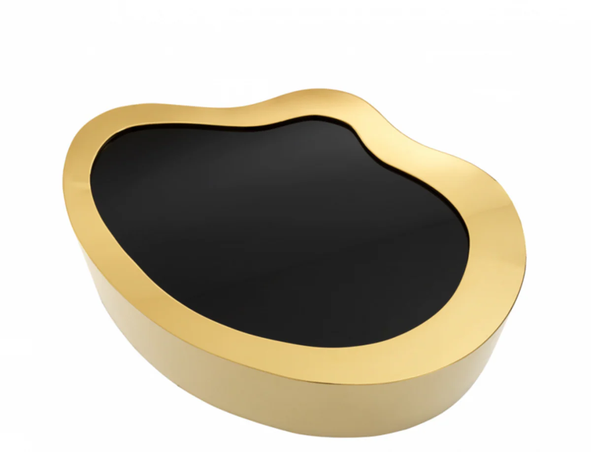 Art Deco luxury coffee table gold 110 x 76 x H. 38 cm - living room salon table - Limited Edition