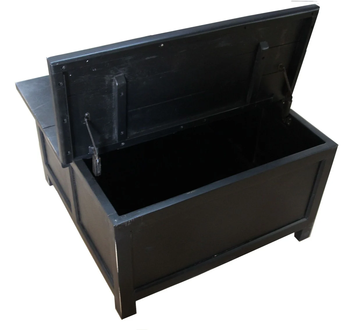 folding coffee table in black - 85.5 cm x 85.5 cm x H45 cm - country house style