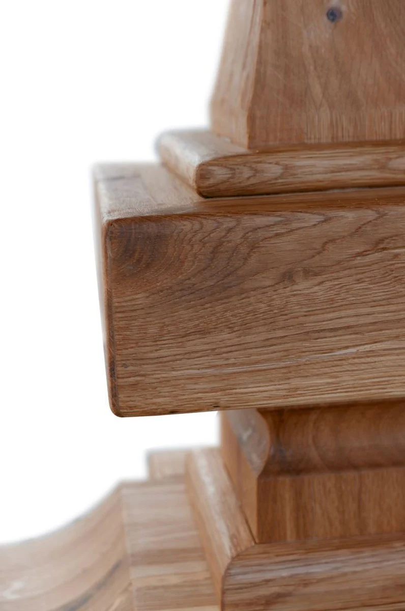 Solid Wood Kitchen Table - Various Sizes & Colors - Round Luxury Oak Wood Dining Table - Rustic Dining Room Furniture