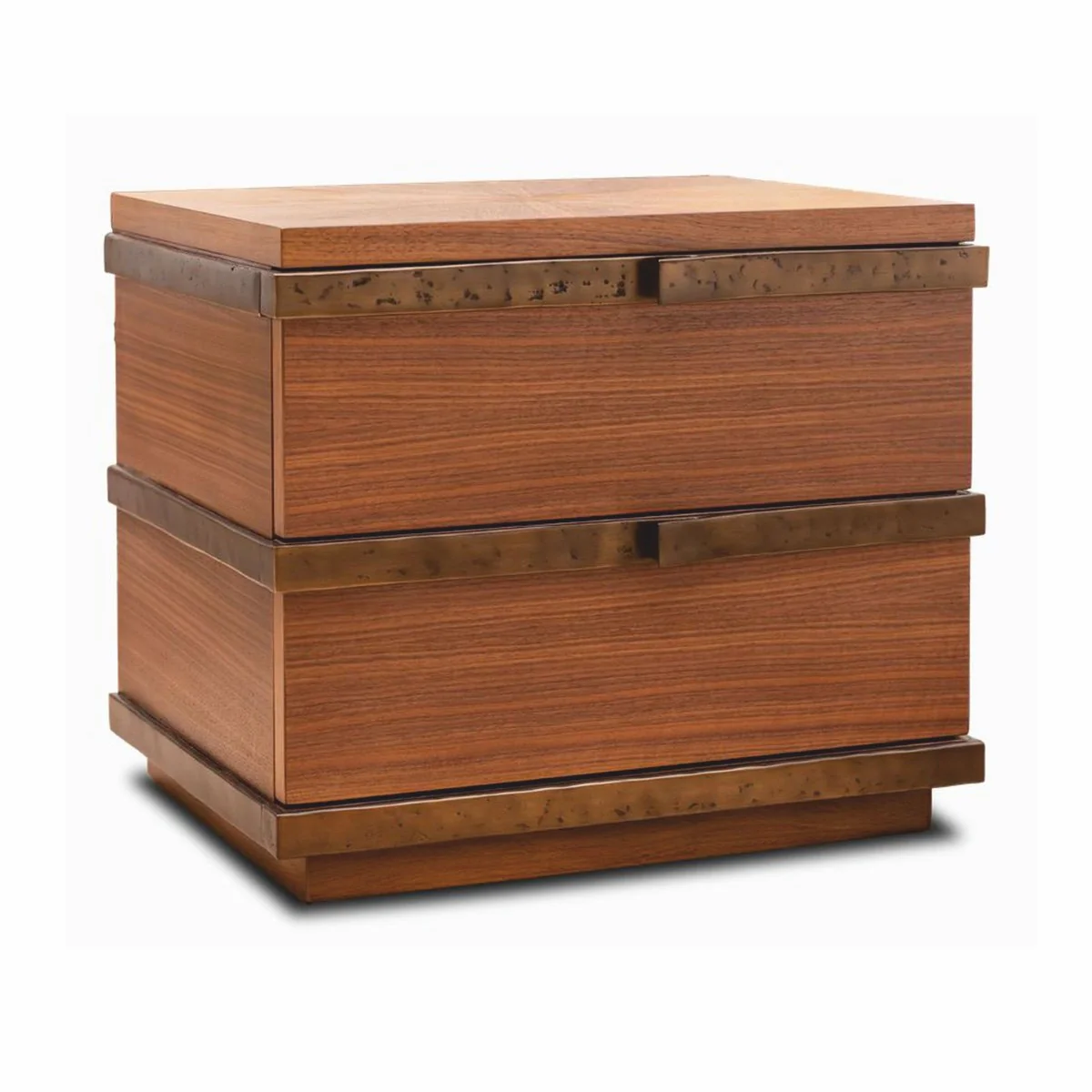 Luxury Bedside Dresser Set Brown / Bronze - Hotel & Bedroom Furniture