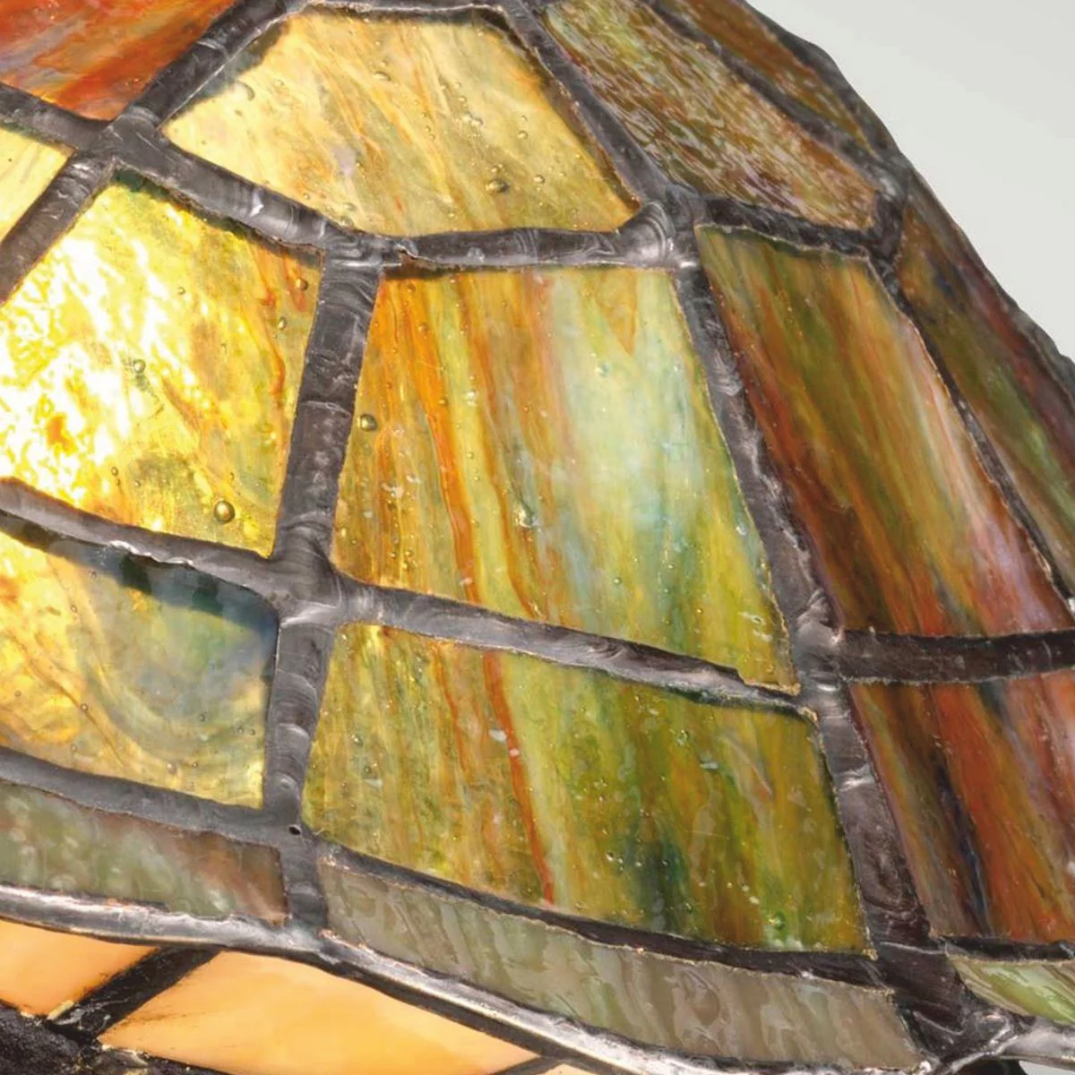 Luxury Tiffany LED table lamp turtle colorful / vintage bronze