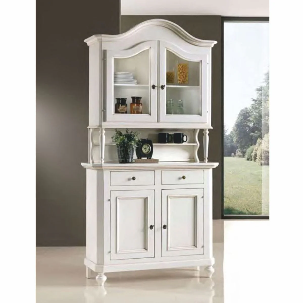 Country house style dining room cabinet white H. 230 cm - Dining room furniture