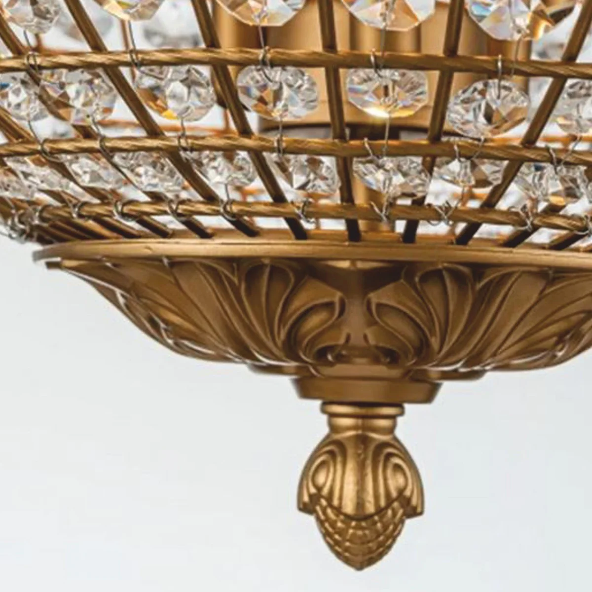 Baroque crystal chandelier gold Ø 40 x H. 50 cm - Baroque lights