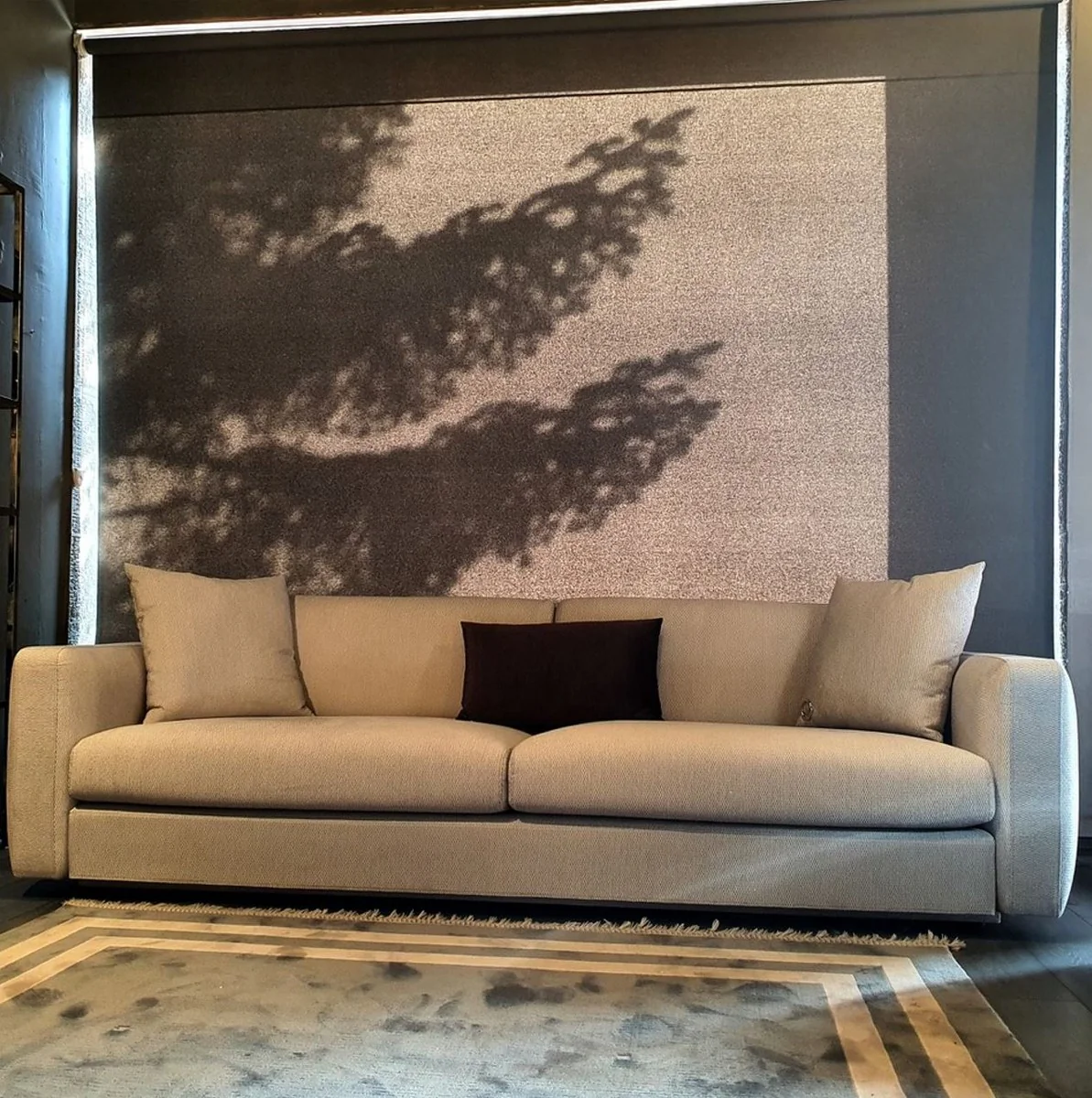 Luxury sofa gray 240 x 85 x H. 82 cm - living room sofa - hotel sofa - living room furniture - hotel furniture - luxury furniture