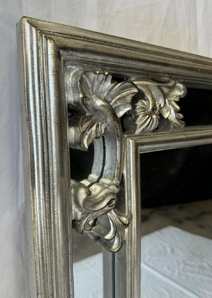 Baroque mirror silver H. 98 cm - Baroque style furniture