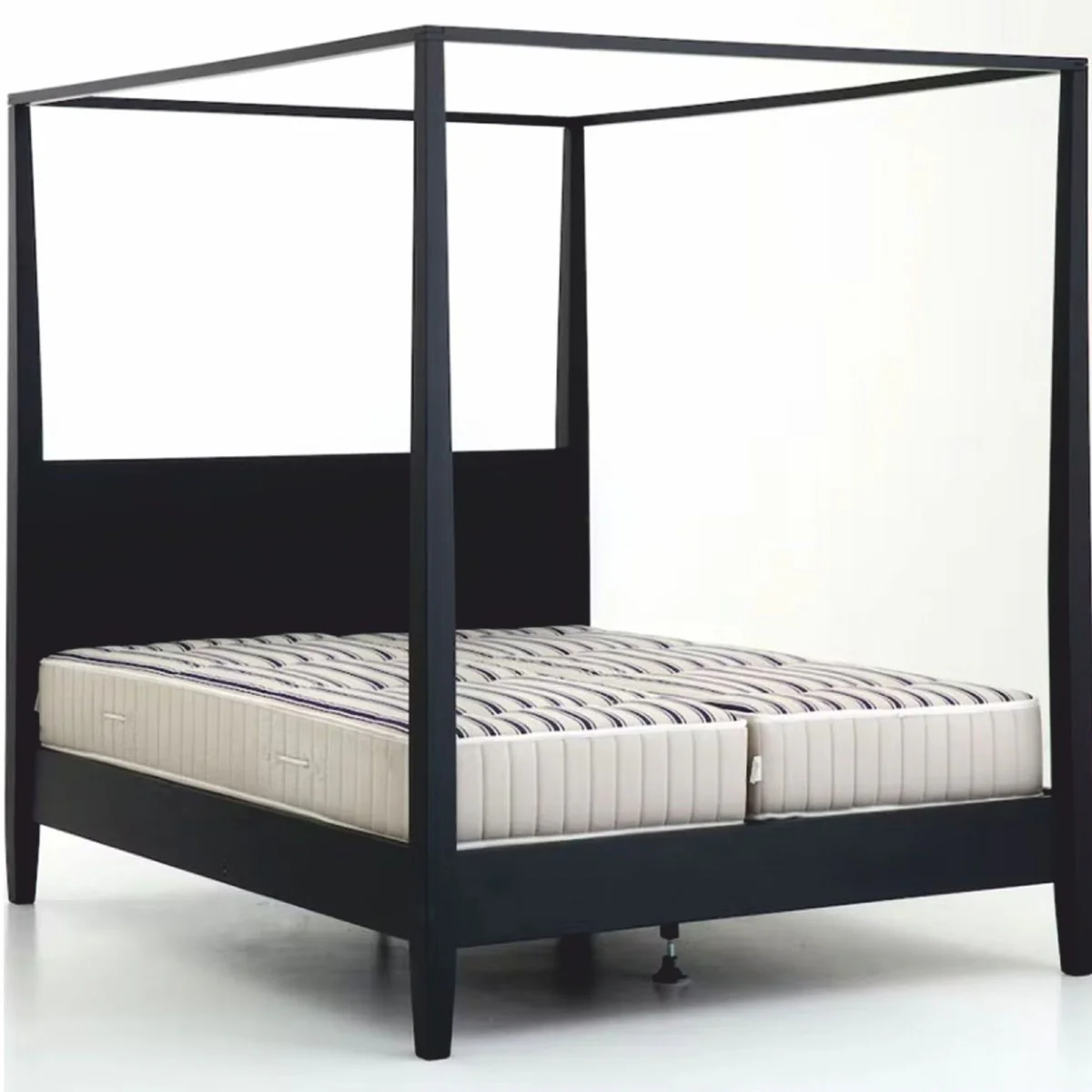 Country House Style Four Poster Bed Black - Various Sizes - Bedroom Furniture
