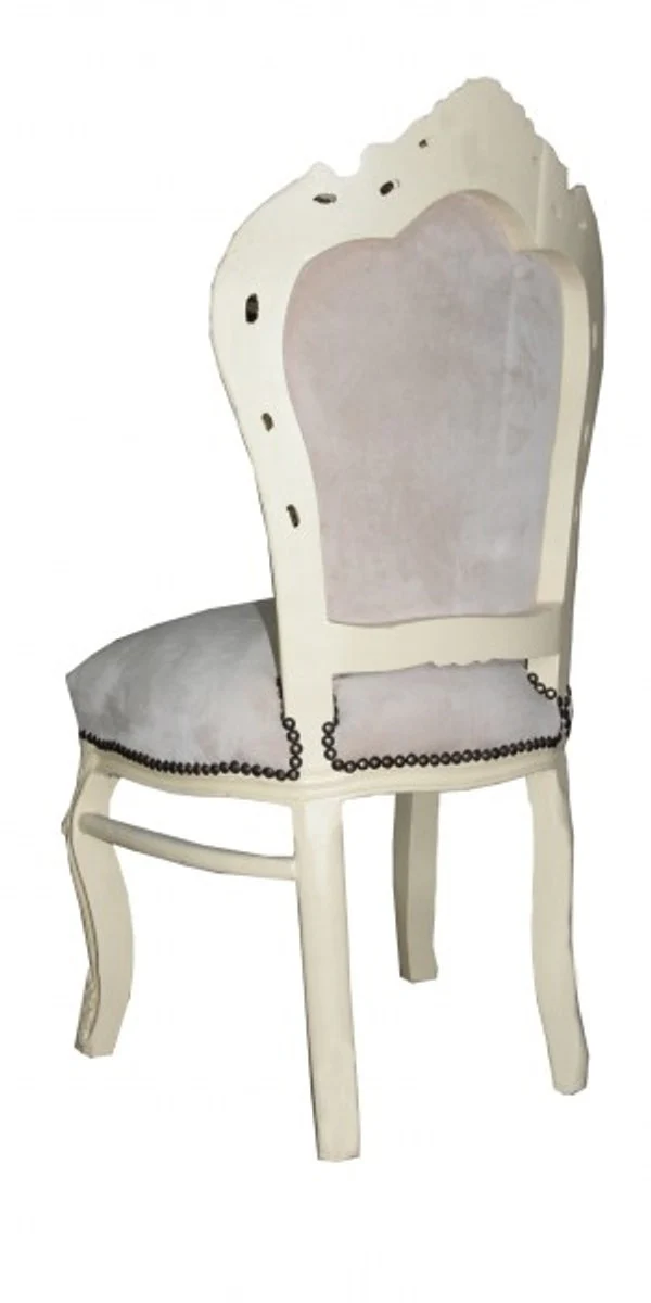 Baroque dining room chair cream / cream antique look - furniture antique style