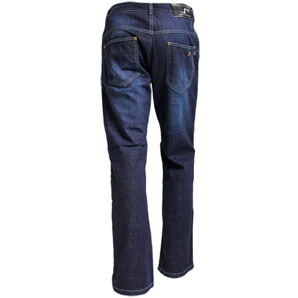 BLUE WATERPROOF OUT DENIM PANTS