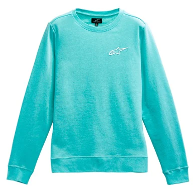 SUDADERA ALPINESTARS AGELESS CHEST CREW LADY AZUL