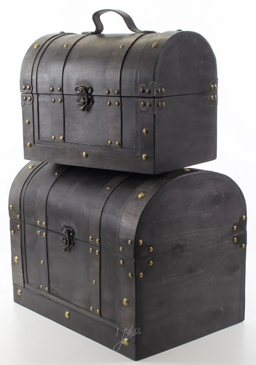 Art Deco Wooden Lunch Box Set Black - Living Room Decoration