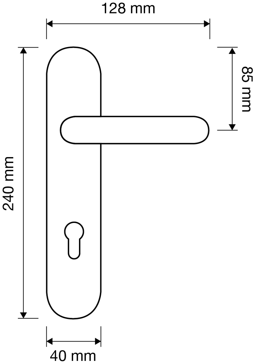 Baroque Door Handle Set French Antique Style - Brass Doorknobs - Made in Italy