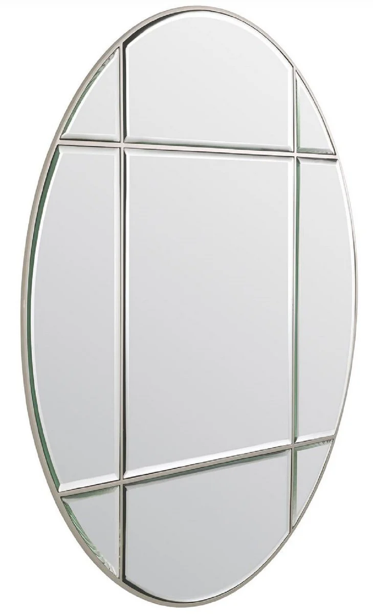Luxury mirror silver Ø 110 cm - round wall mirror - living room mirror - cloakroom mirror - luxury quality