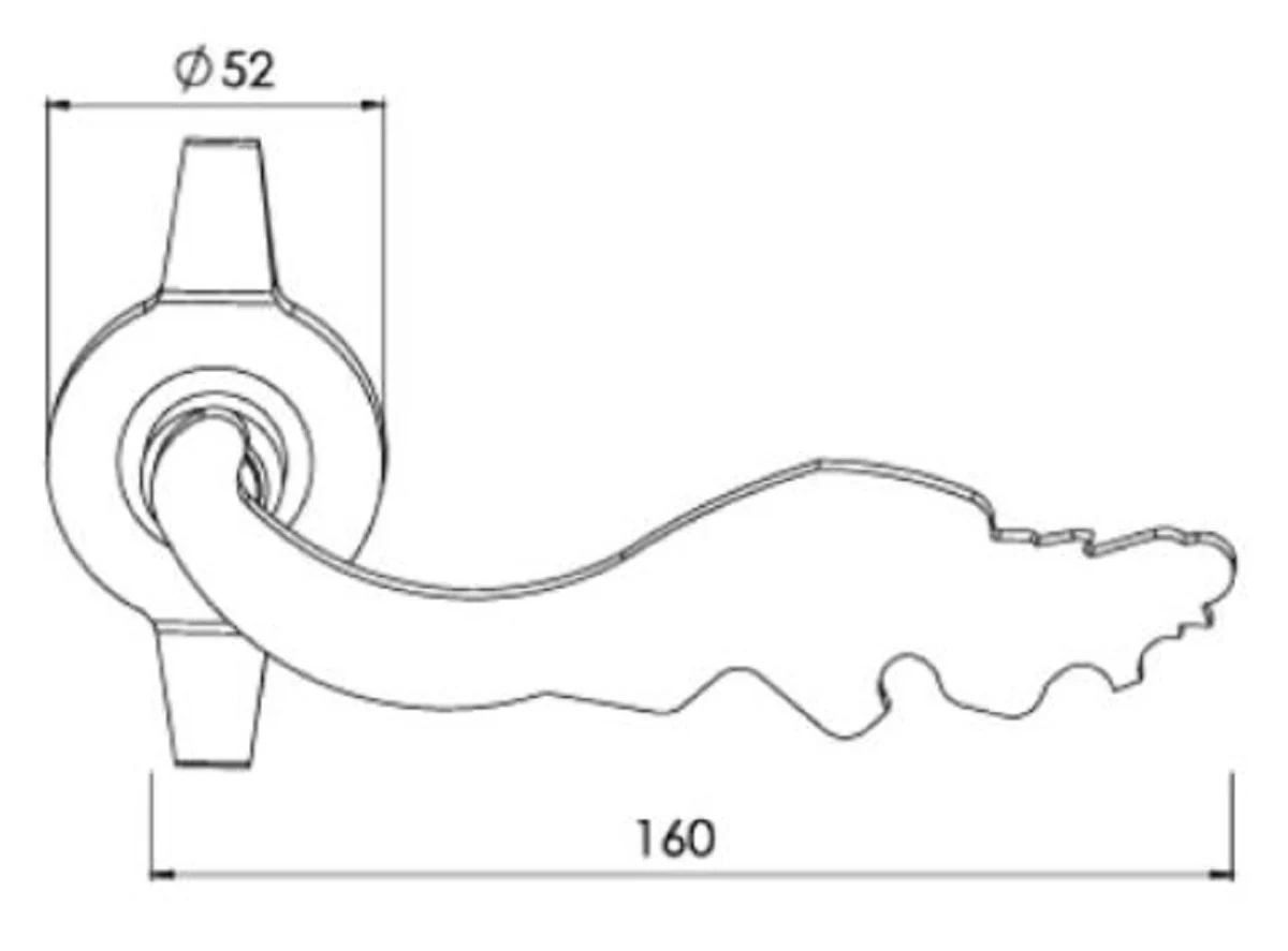 Luxury Baroque door handle set gold - noble brass door handles with 24 carat gold plating - luxury quality