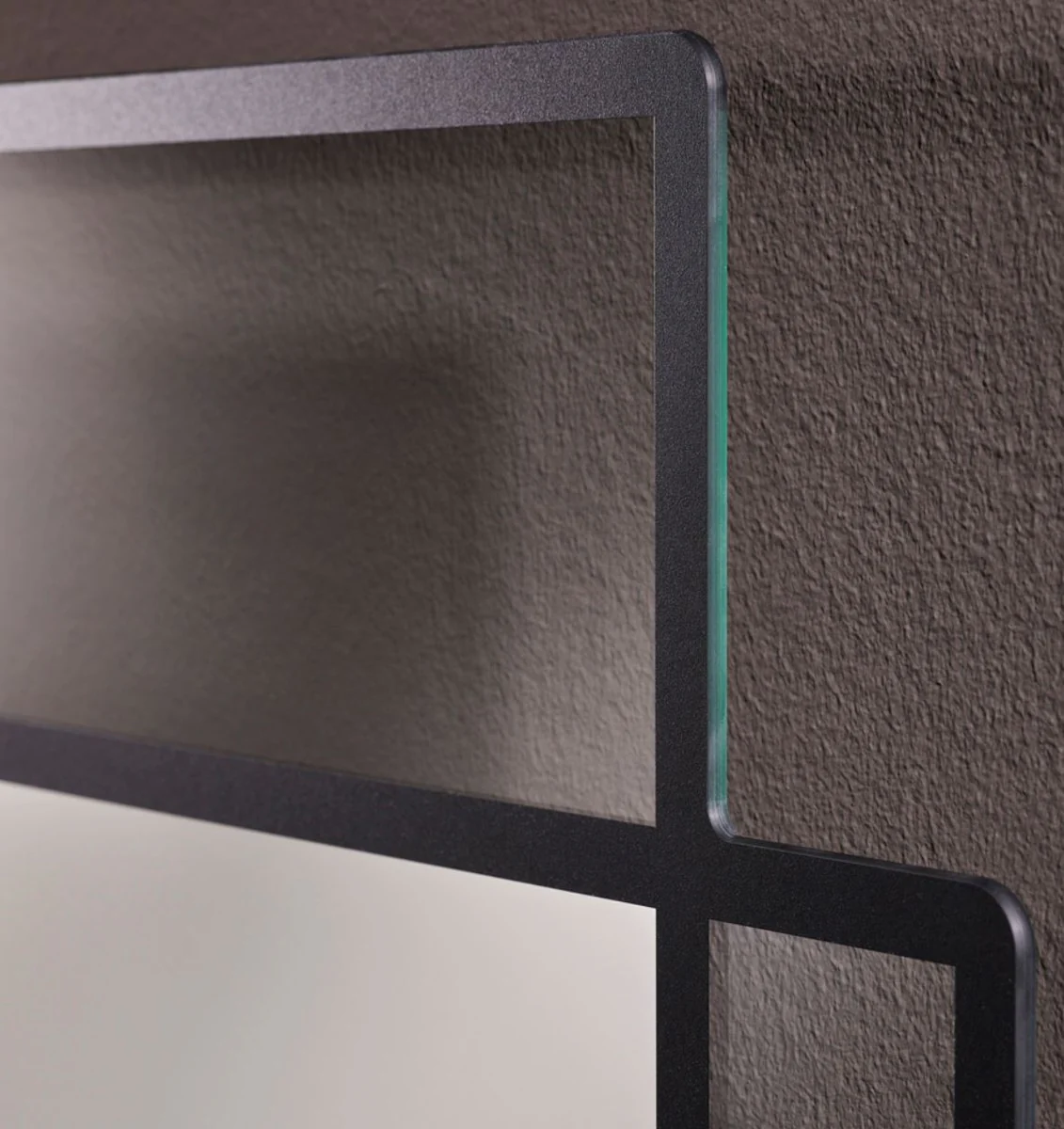 Designer wall mirror black 50 x H. 170 cm - living room mirror - cloakroom mirror - designer mirror - luxury collection