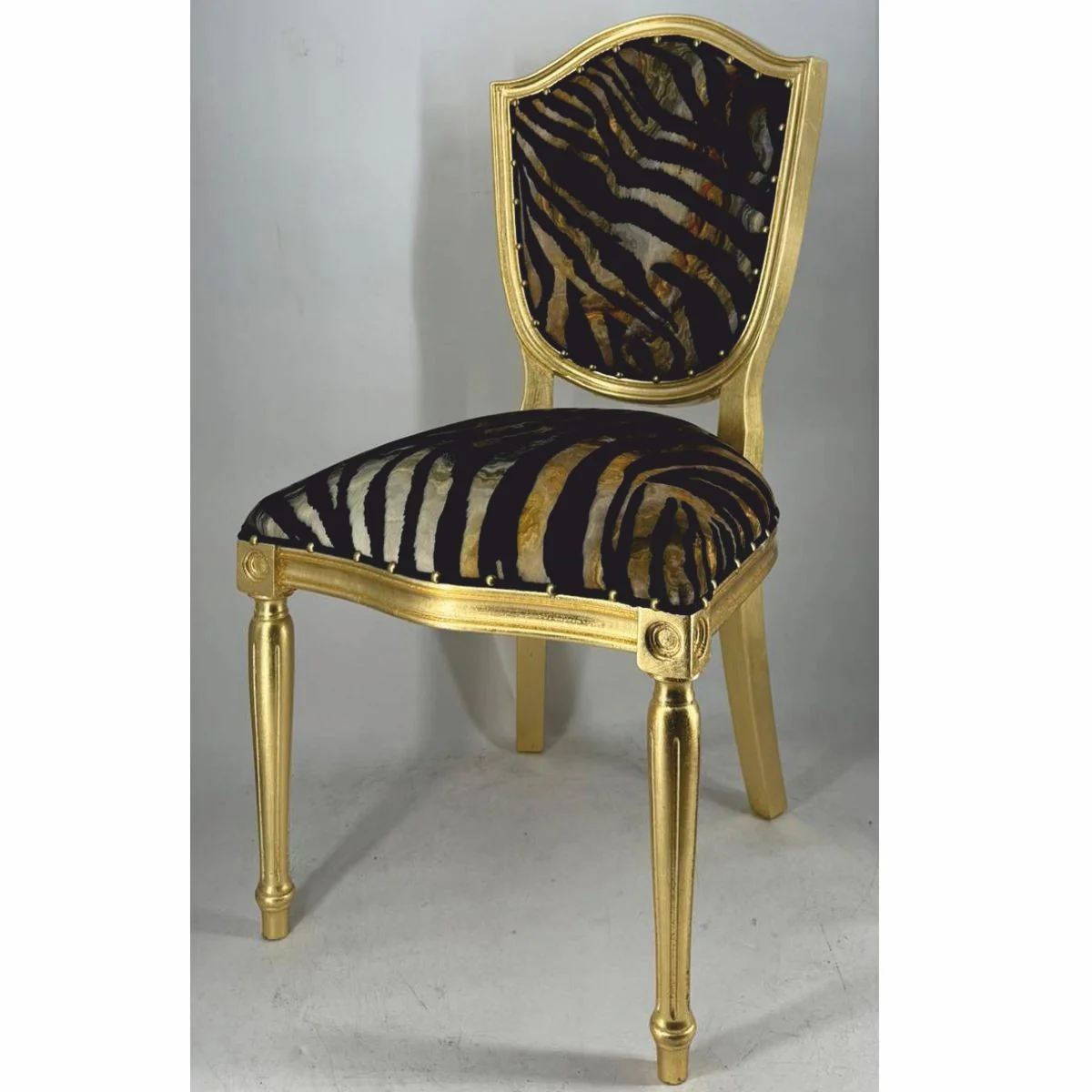 Art Deco Dining Room Chair Gold / Black - Art Deco Dining Room Furniture