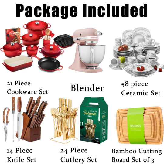Limited time promotion, 121 piece Kitchen Spree offer to meet all kitchen needs