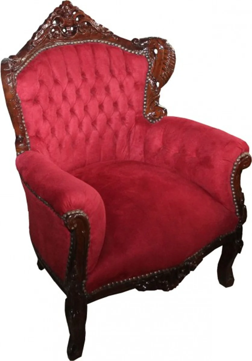 Baroque armchair Lord Bordeaux red/brown - antique style