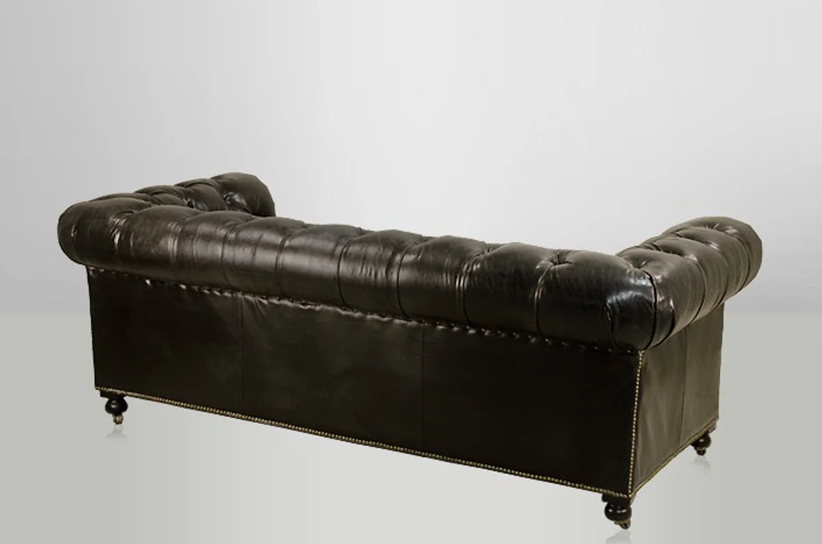 Chesterfield Luxury Real Leather Sofa 2.5 Seater Vintage Leather by Ebony