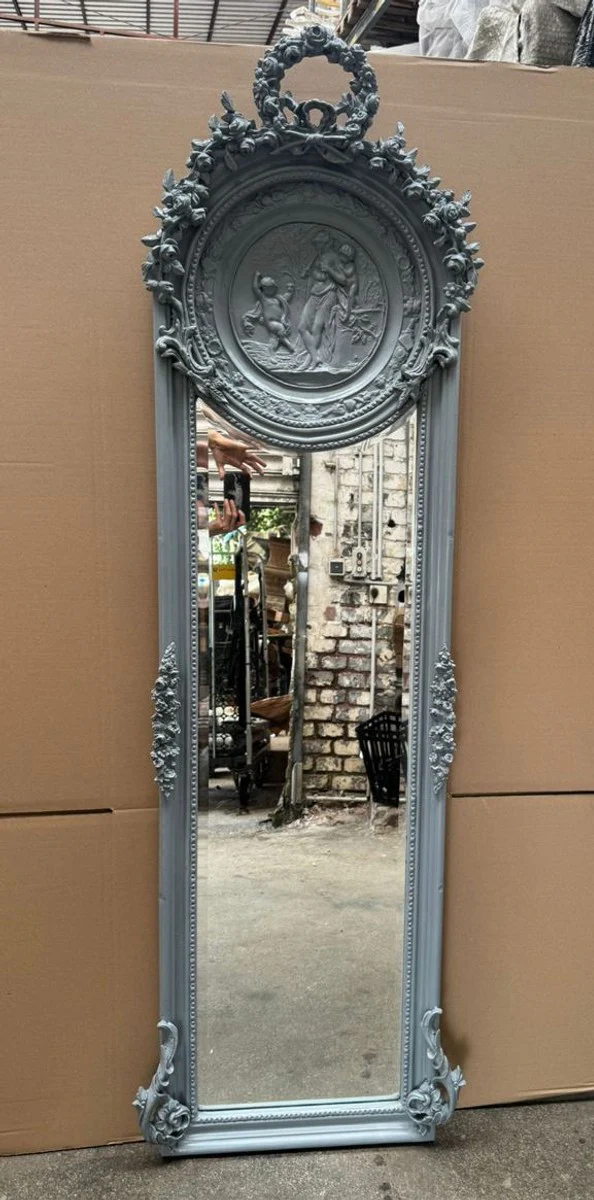Baroque Mirror Gray - Baroque style wall mirror - Baroque furniture