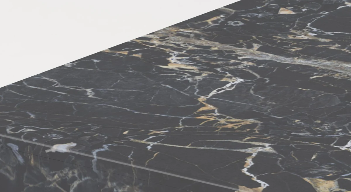 Luxury marble coffee table black 140 x 80 x H. 32 cm - Rectangular living room table made of high-quality Spanish Emperador marble - Luxury furniture