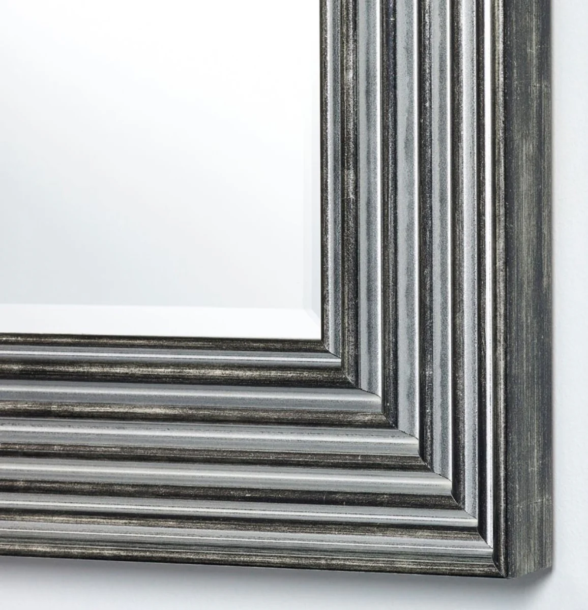 Luxury living room mirror silver / black 93 x H. 122 cm - living room accessories