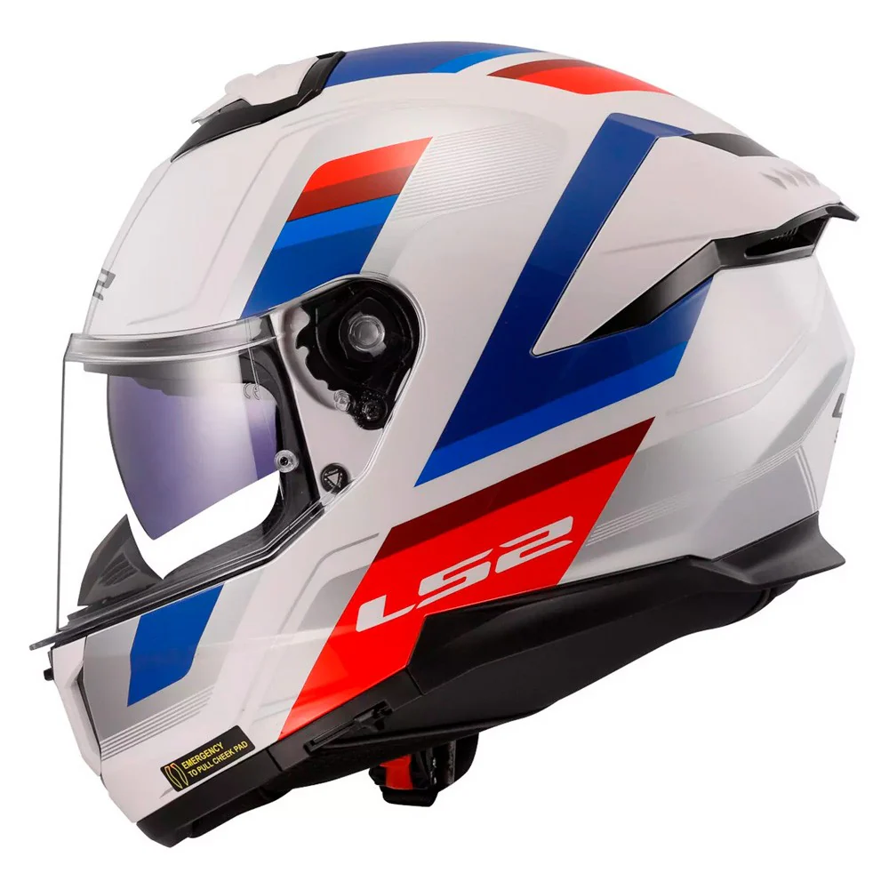 CASCO LS2 FF808 STREAM II VINTAGE BLANCO / AZUL / ROJO